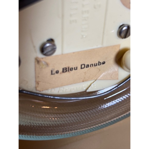 VTG BOLS Glass Ballerina Music Box Le Bleu Danube Germany Dancer - Picture 8 of 9